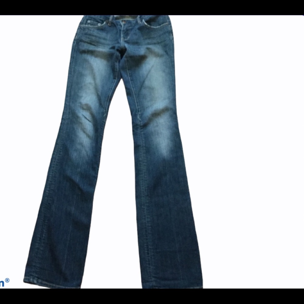 Arden B blue prep denim straight leg cuffed jeans size 27 women’s casual